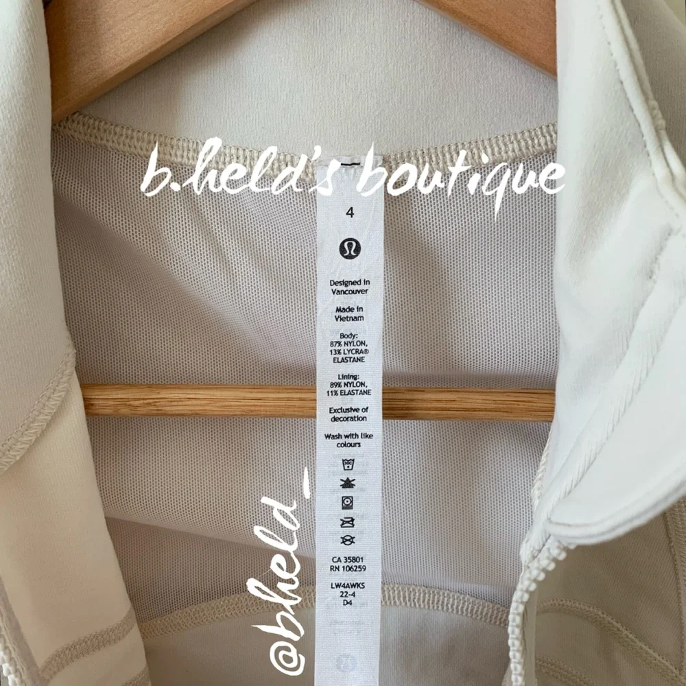 lululemon Define Jacket *Luon in White Opal Size 4 Brand New NWT - Picture 7 of 14